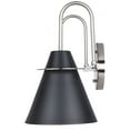 thumbnail image 3 of Canarm  Mid-Century Modern Metal Shade Vanity Light 2 Light - Black and Brushed Nickel, 3 of 6