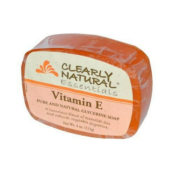 Clearly Natural & Pure Glycerine Essential Oil Soap w/ Vitamin E, 4 oz