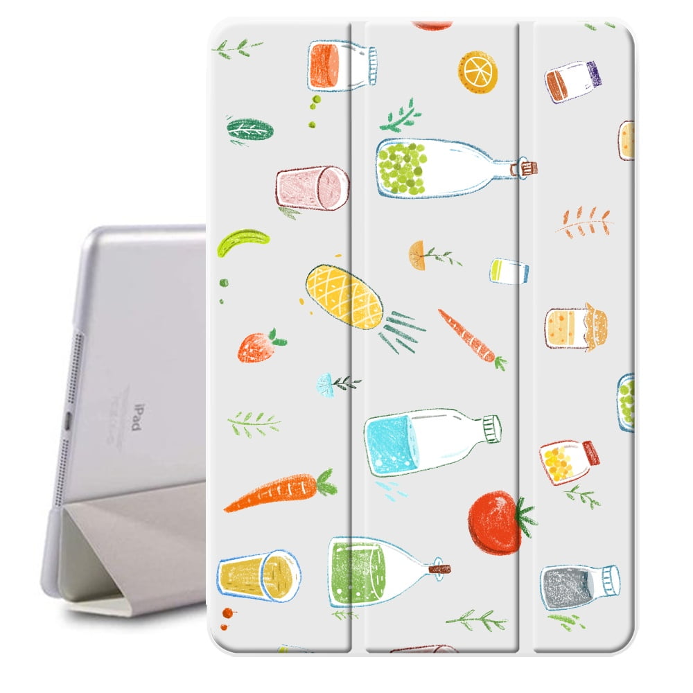 Fruit Pattern Case For Ipad 8th 9th Generation 10 2 Inch Aesthetic Ultra Slim Ipad Pro Case Fashion Vintage Style Perfect Fit Pu Leather Flip Fold Stand Tablet Case Cover Walmart Com