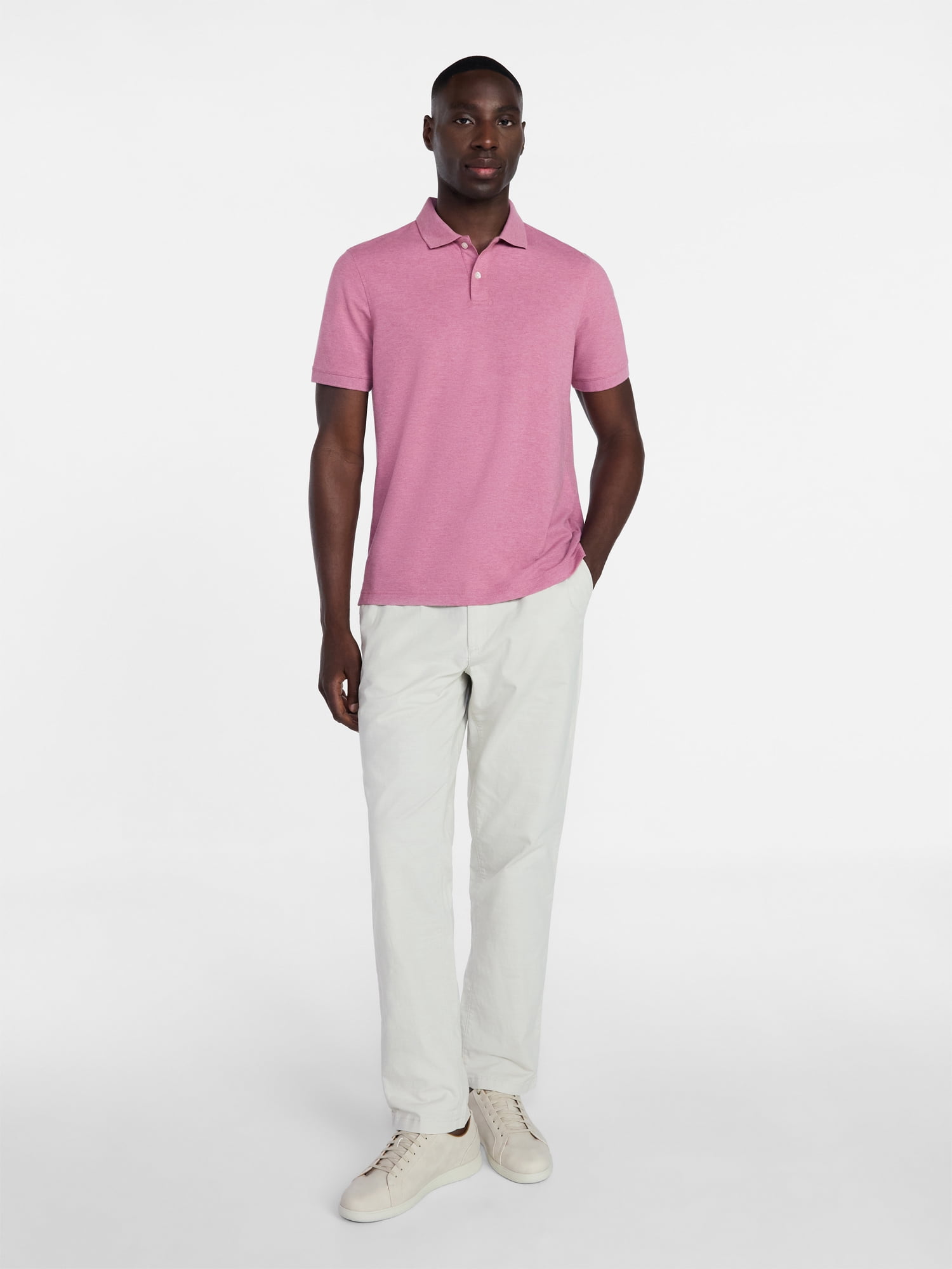 George Men's & Big Men's Classic Fit Pique Polo with Short Sleeves, Sizes XS-5XL, LT-3XLT