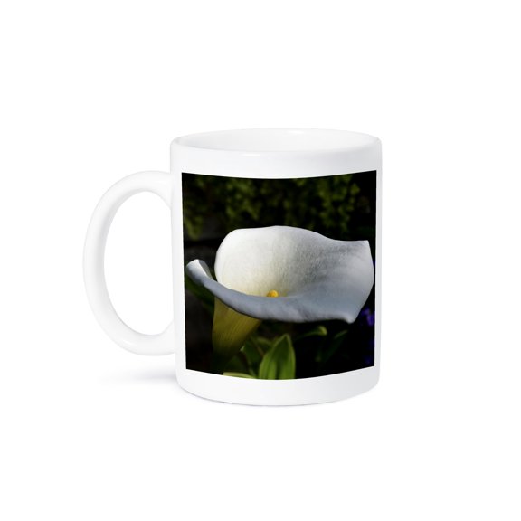 3dRose, Solid White Cala Lily, 15oz Mug