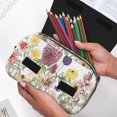 thumbnail image 6 of Sikiie Autumn Garden Print Flip Double-layer Pencil Case, All-purpose Stationery Bag for Study and Office, Zipper Design, Unisex, 6 of 7
