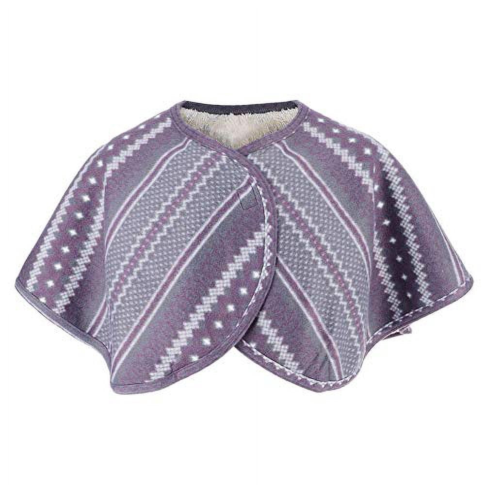 Warm Shawl, Warm Shoulder Shawl Cloak, 38 * 90CM Double Sided Shoulder Cloak Shoulder Heating Pad Neck Heating Pad Shoulder and Neck Warm Plush Cloak Shoulder Protective Shawl for