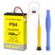 thumbnail image 3 of Batería BEBAT para control de PS4 (2 unidades), 2500 mAh, repuesto para control de PS4 Pro Slim (modelos 2016 o posteriores), CUH-ZCT2 o CUH-ZCT2U, con kits de herramientas. No compatible con modelos, 3 of 5