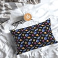 thumbnail image 5 of Pofeuu Whales In Space Print Polyester Microfiber Plush Pillowcases, Super Soft and Cozy Pillow Case Covers with Envelop Closure（Pillow core not included）-20"x30", 5 of 6