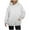 White, variant on UJNDER Plus Size Hoodies for Women Solid Color Pocket Pullover Long Sleeve Casual Autumn Winter Yellow XXXL