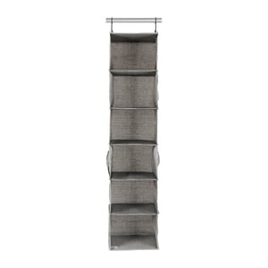 Better Homes & Gardens Hanging Closet Organizer, 6 Shelves, Gray
