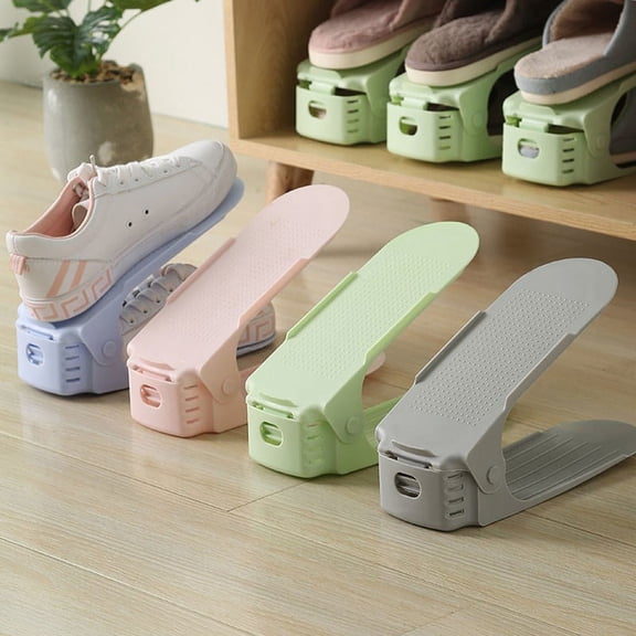 Adjustable Random Multi-Colored Display Rack Shoes Storage 1pc