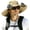 Khaki, variant on Solar Fan Hat, Wide Brim Sun Hat, Cooling Bucket Hat with Dual Power 2 Built-in Fans for Fishing Gardening Outdoor Activities
