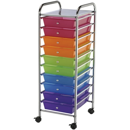 Alvin Storage Cart 10 Drawer Standard Multi Colored Walmart Com