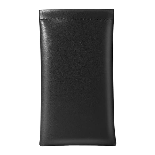 Travel Friendly Sunglasses Holder Leather Pouch Automatic Closure Soft for Secure Storage & Easy Portability Home Textile Accessory