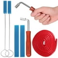 thumbnail image 1 of 1 Ensemble Outils de Réglage de Piano Outils de Fixation Professionnelle Clé de Réglage Blocs Amortisseurs de Bande Vocale avec Poignées Bâtons Amortisseurs, 1 of 4