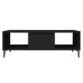 thumbnail image 3 of vidaXL Coffee Table Black 103.5x60x35 cm Engineered Wood, 3 of 5