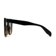 thumbnail image 4 of Squared Horn Rim Hipster Chic Plastic Boyfriend Rectangle Sunglasses Black Tort Blue Peach, 4 of 4