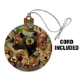 thumbnail image 2 of Rocky Mountain Animals Selfie Bear Moose Elk Ram Beaver Fox Wood Christmas Tree Holiday Ornament, 2 of 7