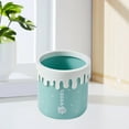 thumbnail image 6 of Small Trash Can with Lid, Mini Trash Can for Bathroom, Office and Bedroom, Small Bathroom Garbage Can with Swing Top, Compact Waste Basket for Desk, Dorm & Home, Green - Xuniizn, 6 of 7