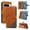 Brown, variant on Designed for Google Pixel 8 Pro Case Wallet, Men Women Flip Folio Cover with PU Leather Stand Credit Card Holders Slots Wrist Strap Magnetic Clasp Phone Case for Google Pixel 8 Pro, Purple