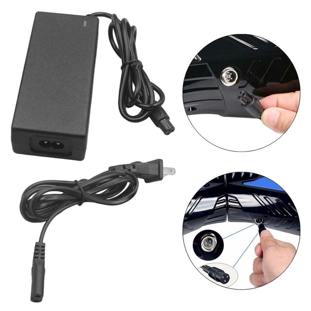 Adaptador de scooter eléctrico DYNWAVEMX 42V 2A conector en línea de 3 puntas