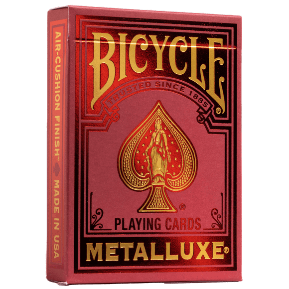 Playing Cards: Metalluxe Red 2022