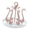 thumbnail image 3 of Drinking Glass Drainer Rack,Swan Cup Holder with Rotating Cup Holder Stand Rotatable Swan Cup Holder Rugged and Tough, 3 of 8
