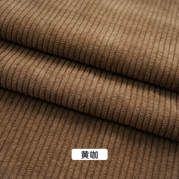 Namzi Solid Color Corduroy Fabric,39*59 Inch Soft and Comfortable Fabric for Sofa Chair Covers,Throw Pillow Cover,DIY Sewing Clothes,Brown