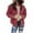 Wine, variant on Palato Women's Plus Size Tops,Women Autunm And Winter Solid Jacket Long Sleeve Loose Outwear Cardigan Coat Tops