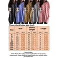 thumbnail image 2 of Womens Casual Basic Tunic Tops Long Sleeve Sleep Shirt Pajamas Lounge Wear Longline Blouse Tee Shirt, 2 of 2
