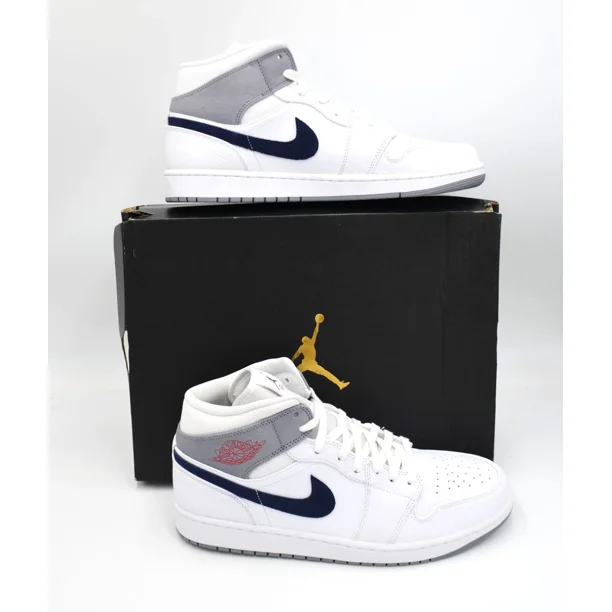 Ni - ke NEW AIR JORDAN 1 MID MEN'S SHOES SIZE 11.5 PARIS WHITE DR8038 100 Ni - ke SNEAKERS
