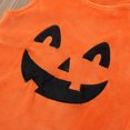 thumbnail image 5 of Ulitacool Boys Onesie Solid Color Infant Pumpkin Face Printing Pullover Romper With Hat 2 Suspenders Jumpsuit Long Sleeve Bodysuit Casual Boy Clothes 9-12 Months Orange, 5 of 8