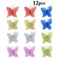 thumbnail image 2 of Coxeer Christmas Butterflies Decor Hollow 12PCS DIY Craft Butterfly Xmas Tree Ornament, 2 of 10