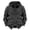 Gray, variant on Mens Zip Up Cargo Hoodies Double Zipper Hooded Jacket Outdoor Work Sweatshirt Coats