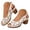 White, variant on Peep Toe Heeled Sandals for Women Hollow out Slingback Chunky Heels Dressy Casual Summer Orthopedic Wedge Pumps Shoes Brown,7