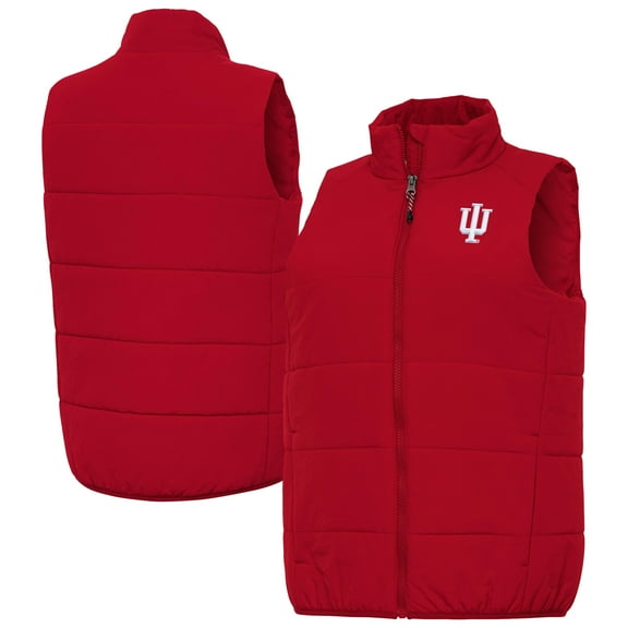 Women's Antigua  Crimson Indiana Hoosiers Experience Full-Zip Vest