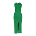 thumbnail image 2 of Antinious Ladies Summer Dress,Formal Party Dresses for Women,Maxi Dresses for Women Slim Solid Sleeveless Round Neck Evening Dresses,Green,XL, 2 of 4