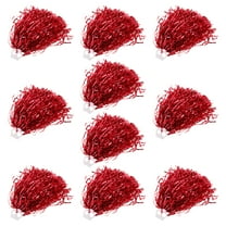 WORGEOUS 10pcs Cheerleading Pom Poms With Grip For Sports Dance Cheering Cheerleader Pompoms For Festival Performance Props Team Spirit