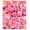 RED/FUSHIA/YELLOW, variant on Chiffon Printed Daisy Fuents Print Fabric Floral Sheer Dressmaking Chiffon Fabric (RED/FUSHIA/YELLOW, HalfaYard)