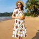 thumbnail image 4 of Easygdp Baseball Sport para Vestido Transpirable de Mujer, Vestido Suelto de Manga Corta con Pliegues y Bolsillos para el Verano, 4 of 6