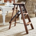 thumbnail image 6 of NovaSolo Furniture Toscana Solid Wood Folding Step Stool in Natural Brown, 6 of 7
