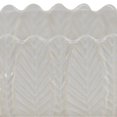 thumbnail image 4 of DecMode White Ceramic Leaf Indoor Outdoor Planter, Set of 3 10", 12", 16"W, 4 of 8