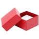 thumbnail image 2 of Cajitas para Anillos VelvRed 5Pzas Rojo 4x4x2.7cm Cartón Joyero., 2 of 3