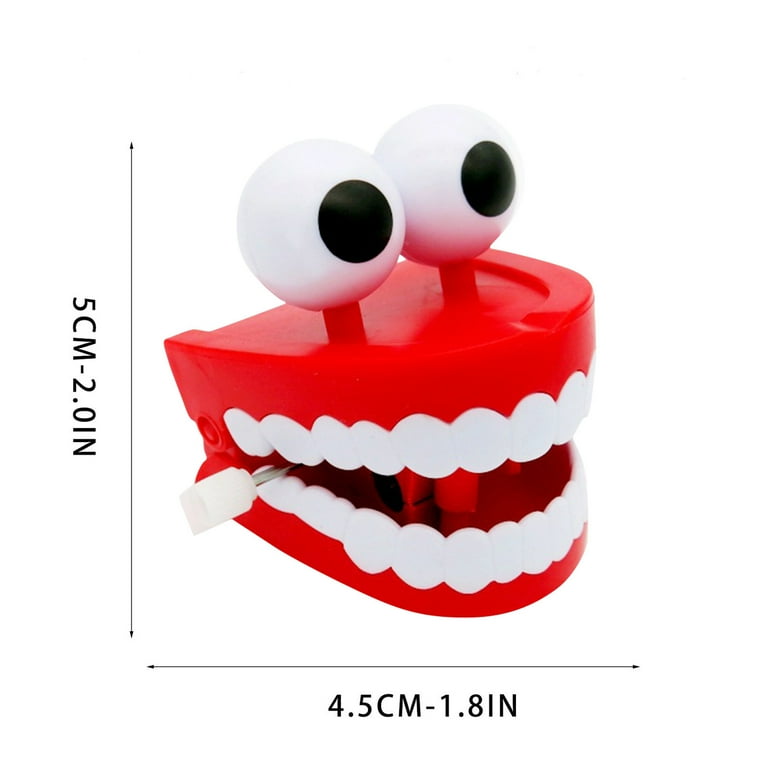 BIGFANGDAFA Chattering Teeth Teeth Shape Wind-up Toy Mini Chattering Teeth Toy For Kids Toddler