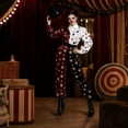 thumbnail image 6 of MIRUXO Dark Circus Clown Costume for Women, Playing Card Harlequin Jumpsuit Cosplay Outfit for Halloween Masquerade Carnival Party, 1 Pack, 6 of 9