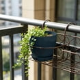 thumbnail image 4 of SLYNSHome Plant Pots Flower Pots for Plants Army Green Plastic Planters for Indoor with Multiple Drainage Holes and Trays, for All Home Garden Flowers, 4 of 7