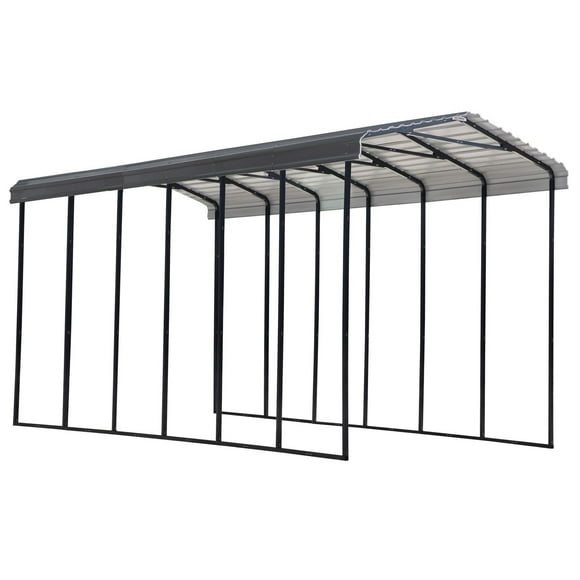 Arrow Carport, 14x29x14, Charcoal