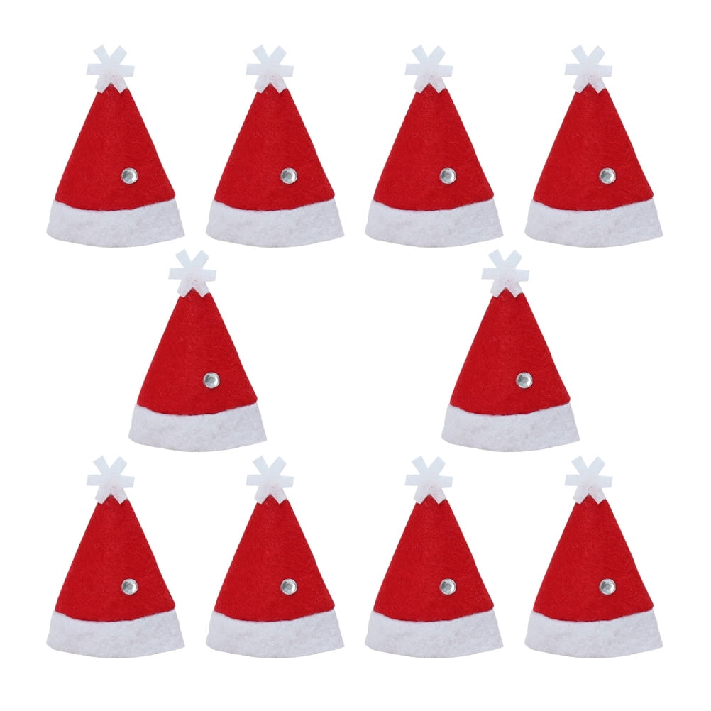 Christmas Mini Lolli Lolly Santa Cla Hat Cap Wrap Xmas Party Dekor 