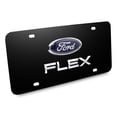 thumbnail image 2 of Ford Flex 3D Dual Logo Black Stainless Steel License Plate, 2 of 5