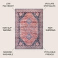 thumbnail image 2 of JONATHAN Y WSH101A-5 Dalyan Geometric Medallions Machine-Washable Terracotta/Navy 5 ft. x 8 ft. Area Rug, Bohemian Transitional, Pet Friendly, Stain Resistant, Easy to Clean, for Living Room, Bedroom, 2 of 11