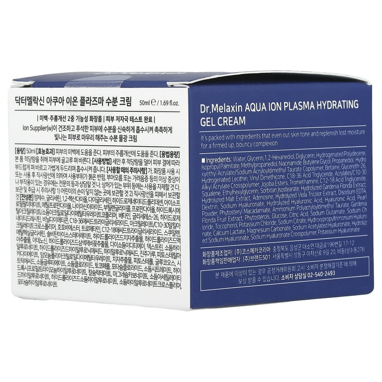 Dr.Melaxin Aqua Ion Plasma Hydrating Gel Cream, 1.69 fl oz (50 ml