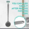 thumbnail image 6 of acdanc   Silicone Back Scrubber for Shower Bath Body Brush with Long Handle, BPA-Free, Hypoallergenic, Eco-Friendly for All Skin Back Cleaning Wash for Men Women(Gray), 6 of 8