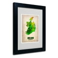 thumbnail image 3 of Trademark Fine Art "Ireland Watercolor Map" Matted Framed Art by Naxart, Wood Frame, 3 of 5